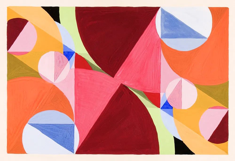 Area Broken Perpendiculars (ca.1934) painting. poster — abstract art
