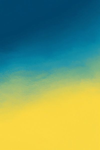 Blue Yellow Gradient Abstract Poster. poster print