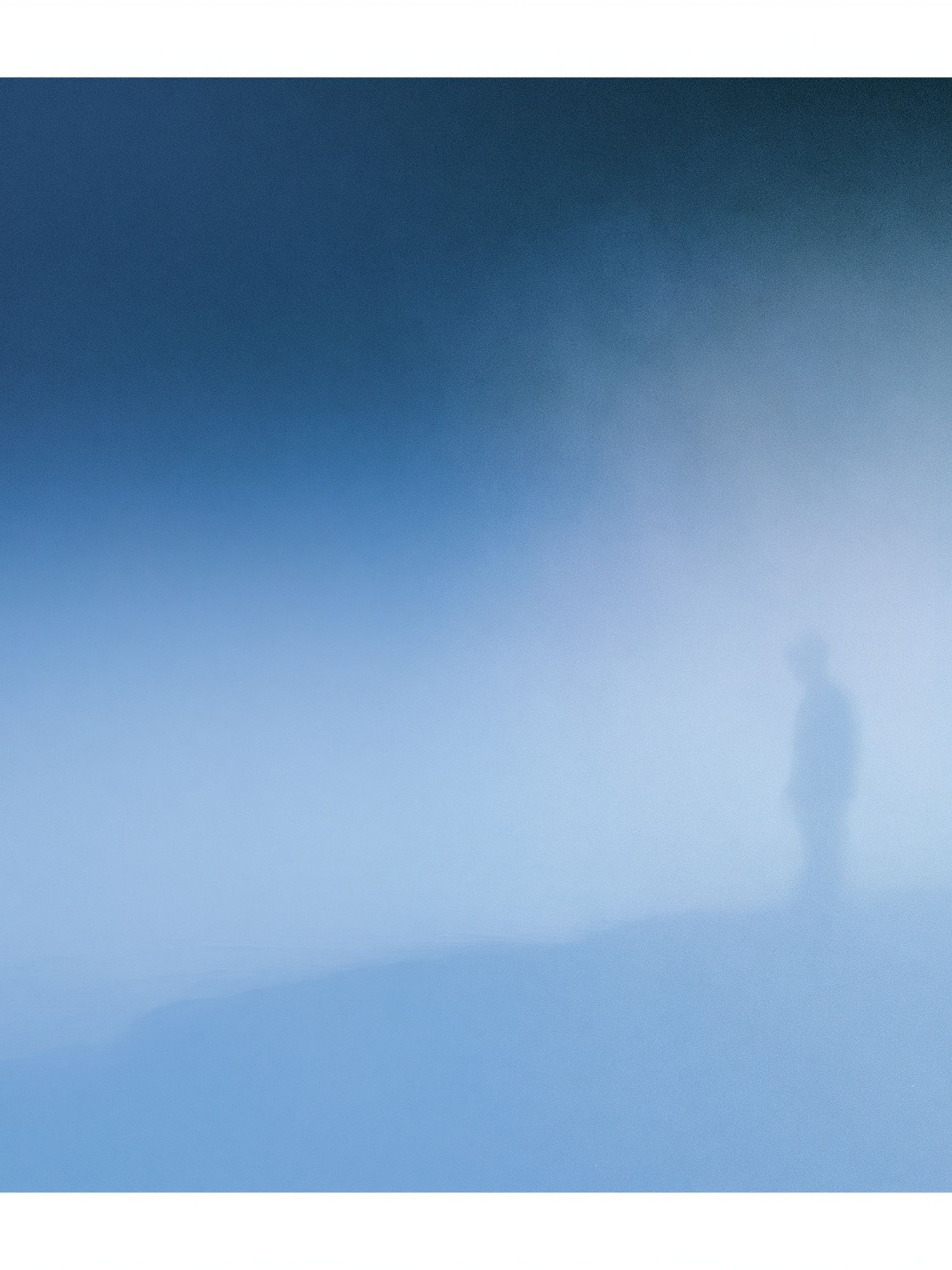 Misty Blue Gradient Abstract Poster. poster — abstract art