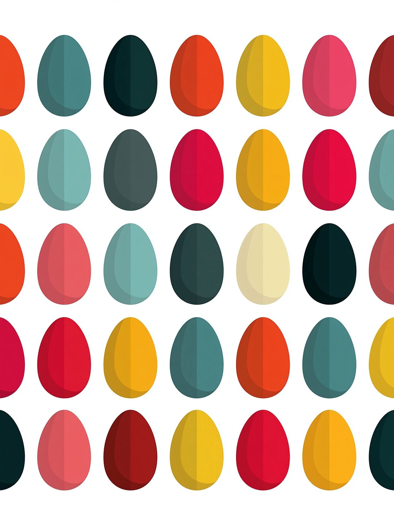 Colorful Egg Grid Abstract Poster. poster detail