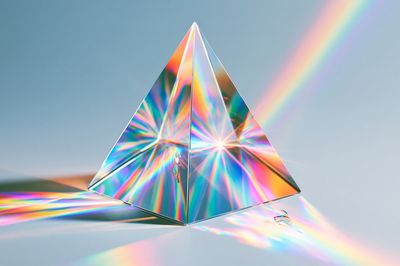 Prismatic Pyramid Abstract Poster.