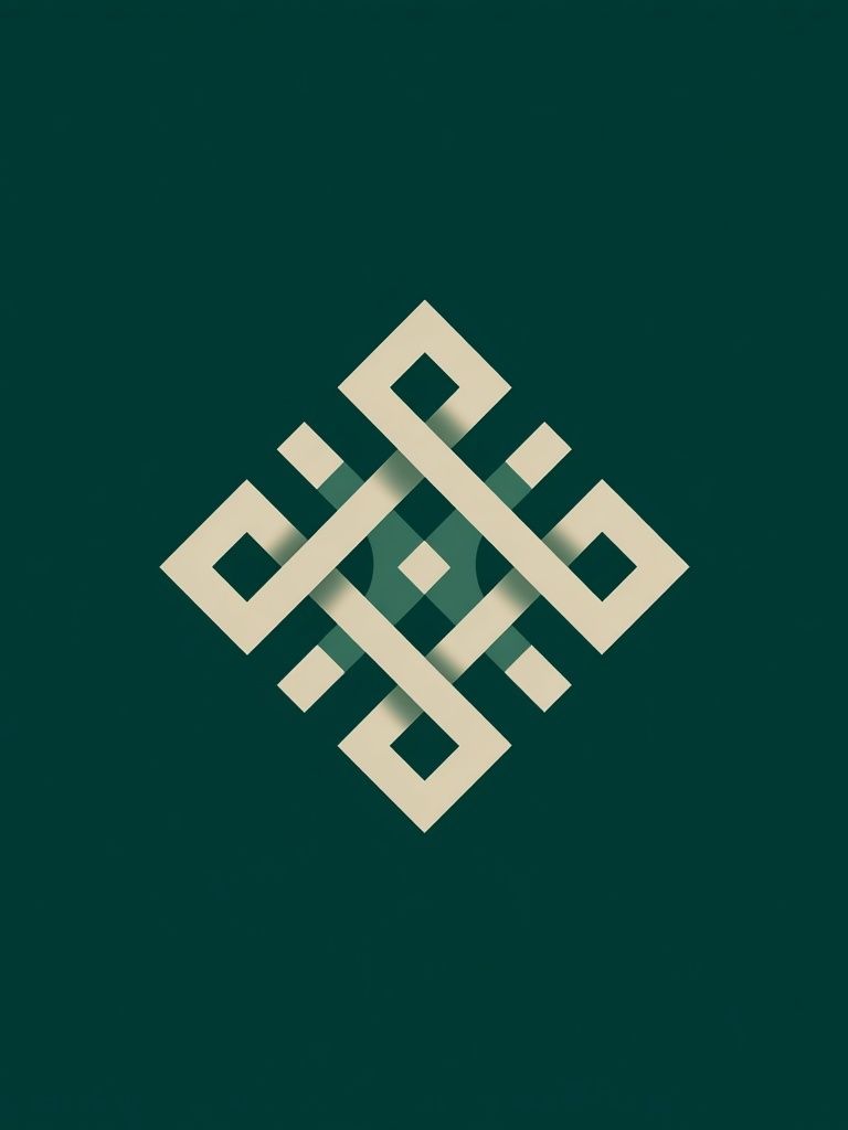 Geometric Knot Abstract Poster. poster — abstract art