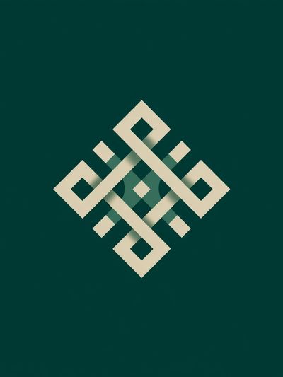 Geometric Knot Abstract Poster. poster print