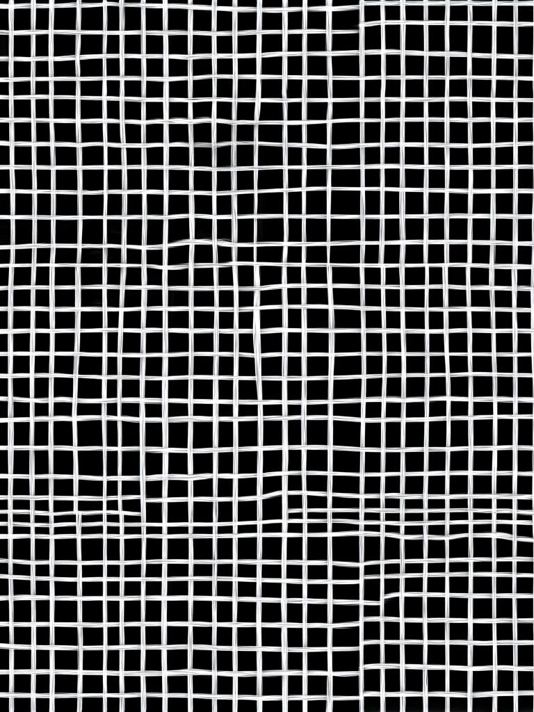 Woven Grid Black-White Poster. poster — abstract art