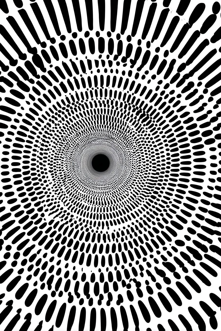 Concentric Dot Tunnel Abstract Poster. poster — abstract art