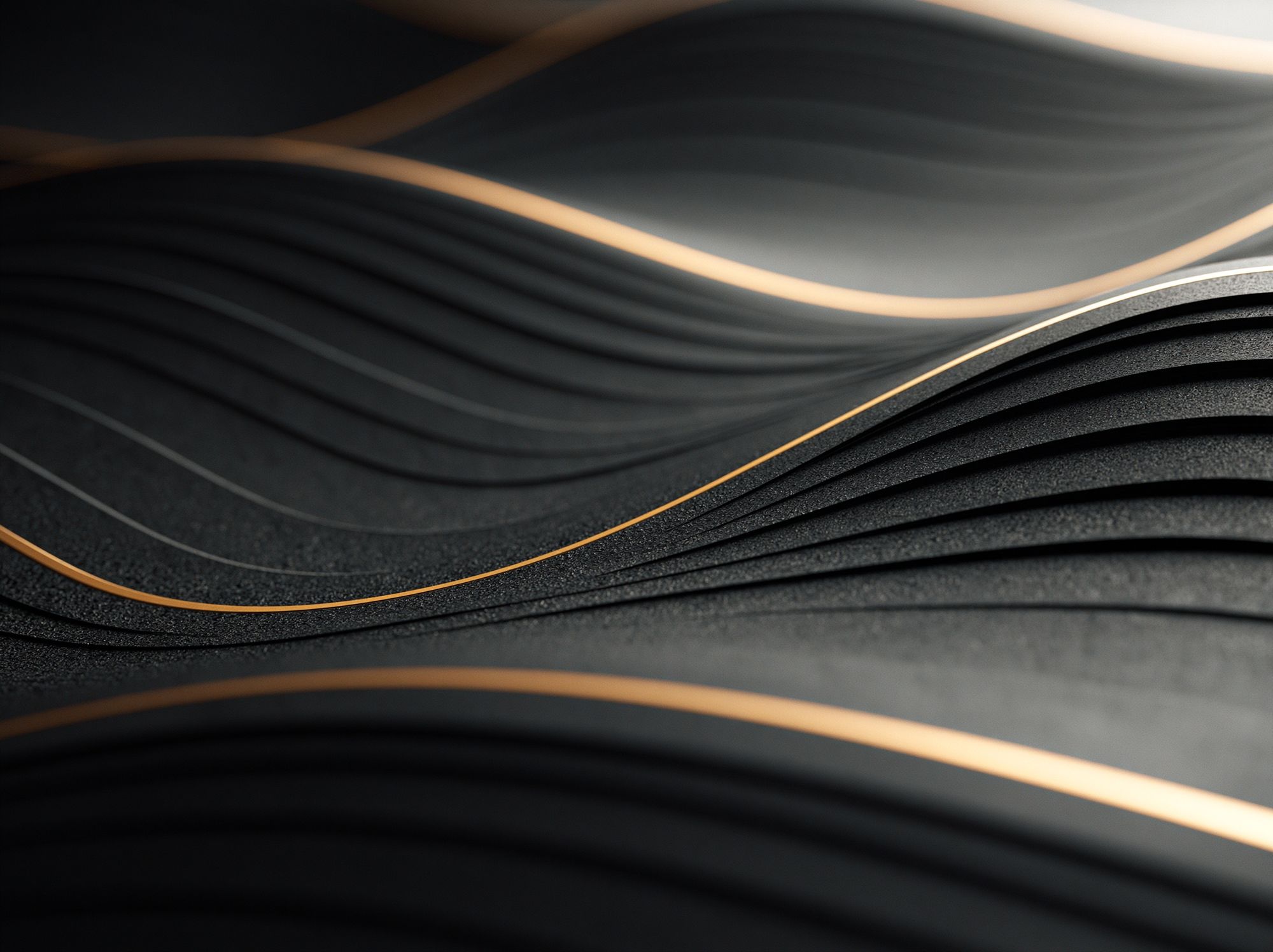 Golden Wave Abstract Poster. poster detail
