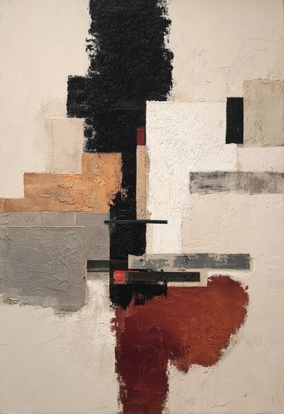 Textured Geometric Abstract Poster. poster print