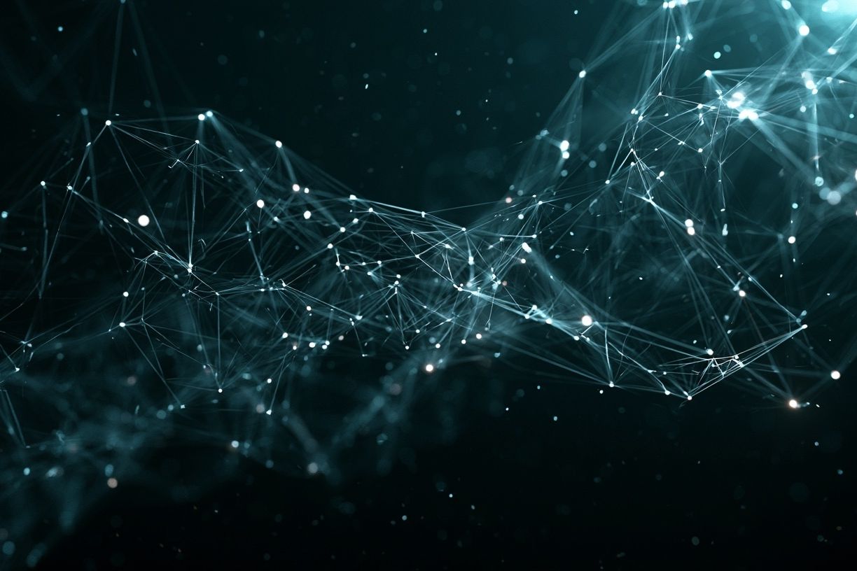 Digital Network Abstract Poster. poster — abstract art