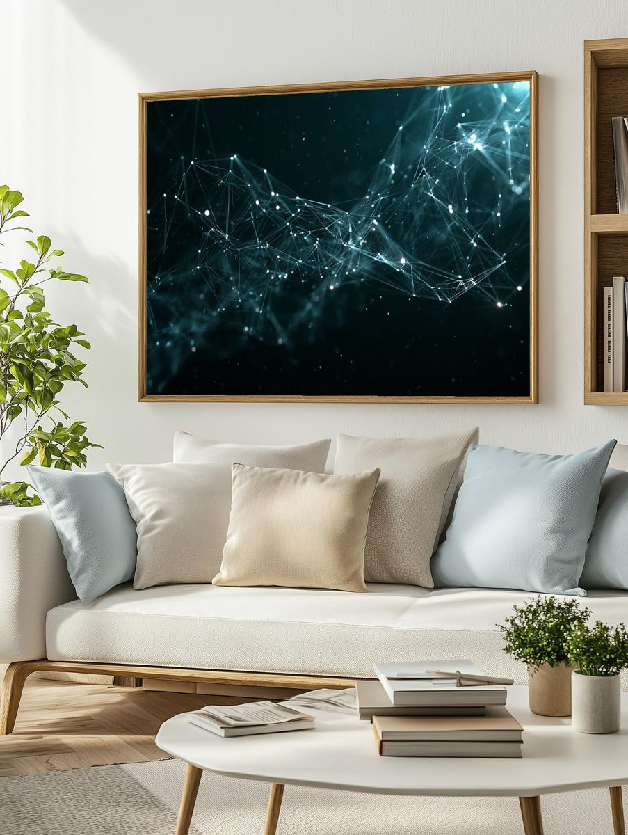 Digital Network Abstract Poster. — room view 2