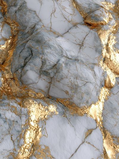 Golden Marble Texture Poster. poster