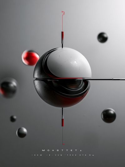Abstract Orb Geometry Poster. poster