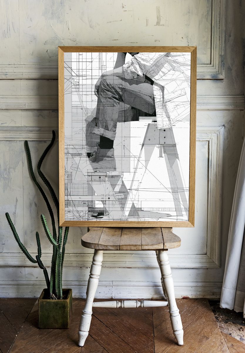 Architectural Figure Study Poster. — room view 1