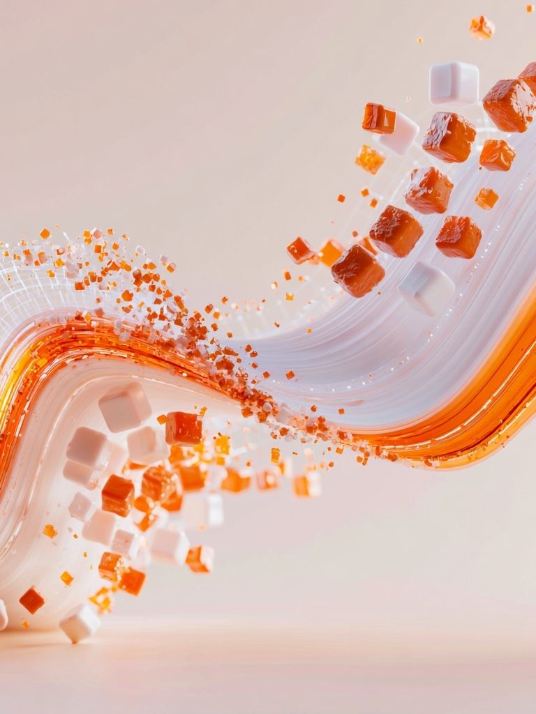 Orange Wave Abstract Poster. poster — abstract art