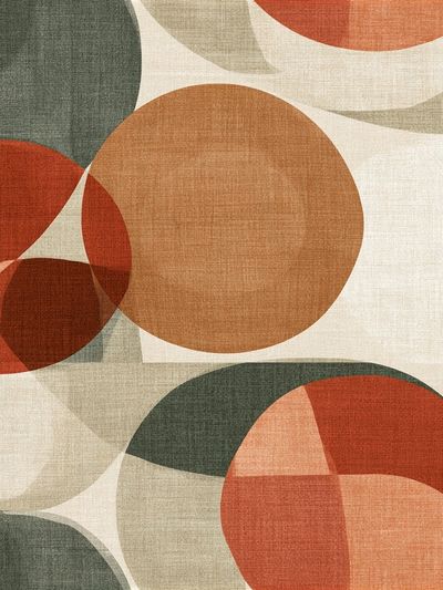 Retro Geometric Circles Poster. poster