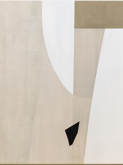 Neutral Geometric Abstract Poster. poster