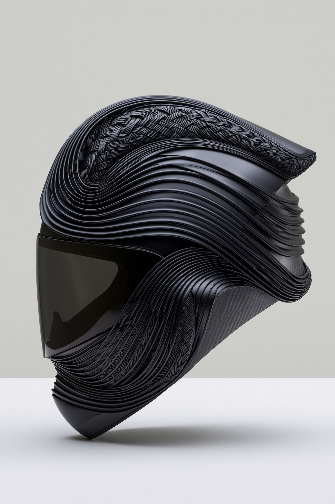 Abstract Black Helmet Poster. poster — abstract art