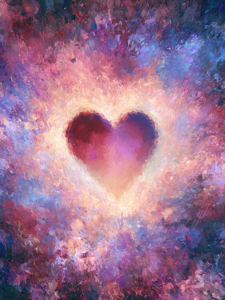 Cosmic Heart Abstract Print. poster — abstract art
