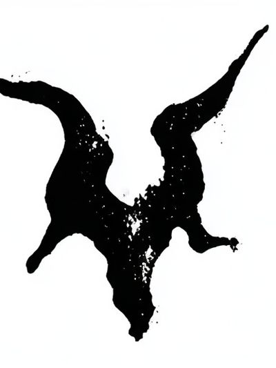 Ink Rorschach Abstract Poster. poster