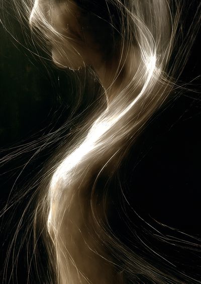 Golden Light Abstract Poster. poster