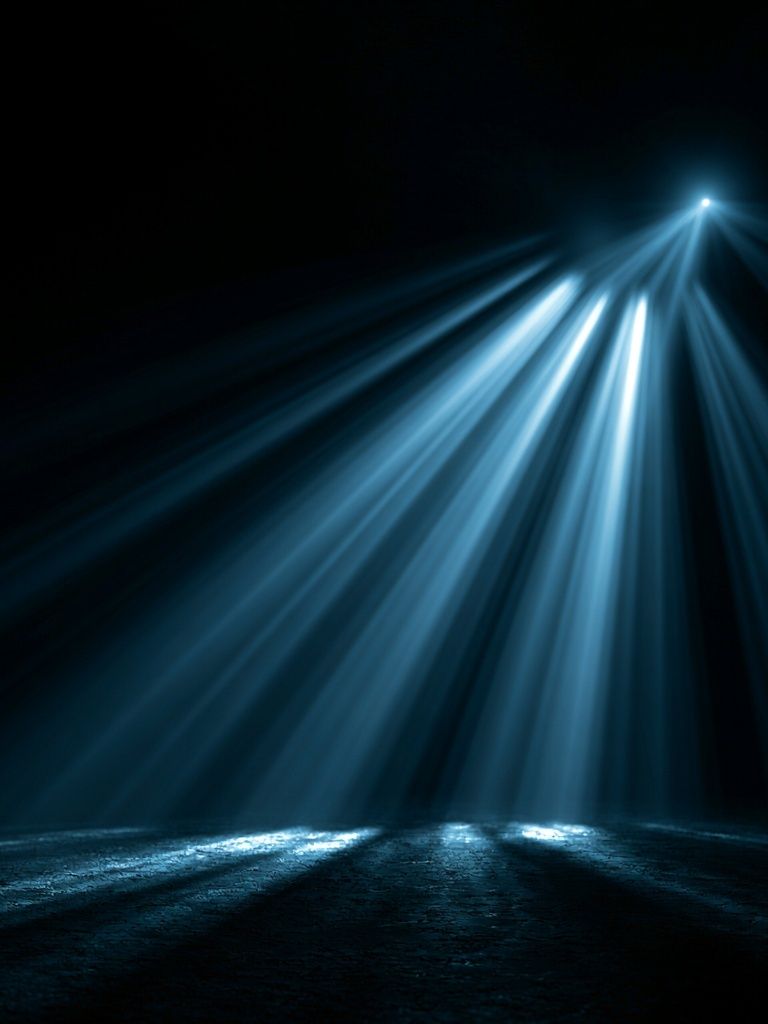 Blue Light Rays Abstract Poster. poster — abstract art