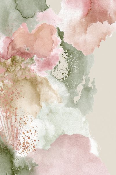 Pastel Watercolor Bloom Print.