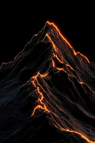 Lava Ridge Abstract Print. poster print