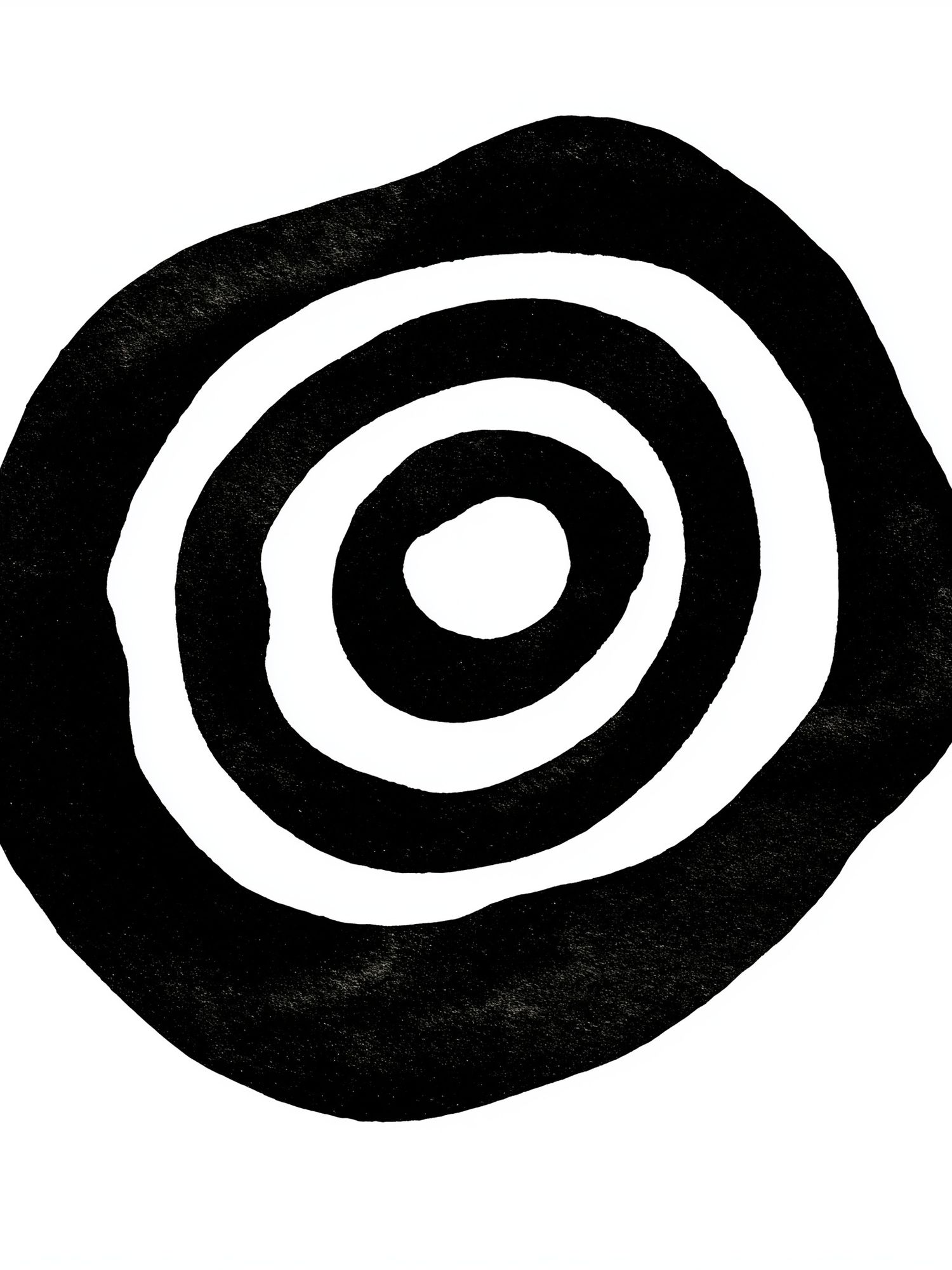 Concentric Ink Rings Poster. poster — abstract art