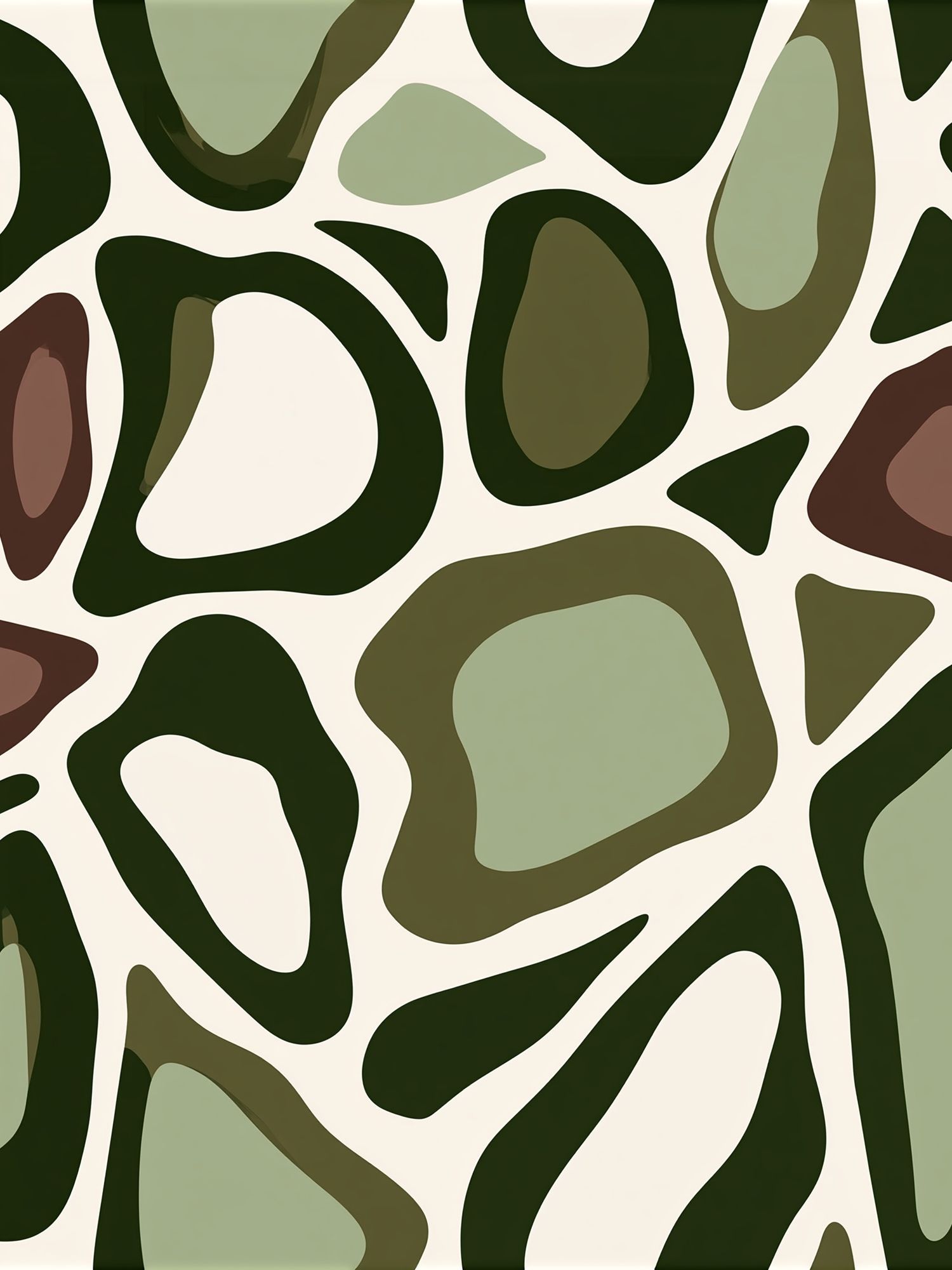 Organic Camouflage Abstract Poster. poster detail