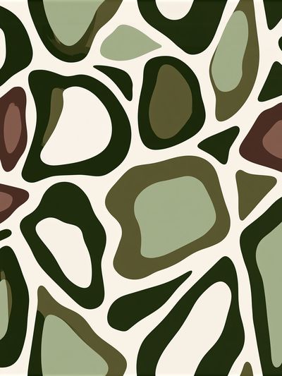 Organic Camouflage Abstract Poster. poster