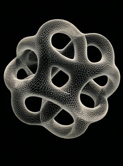 Organic Knot Abstract Poster. poster