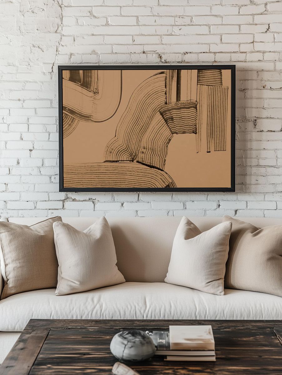 Earth tone textured background brown. — room view 1