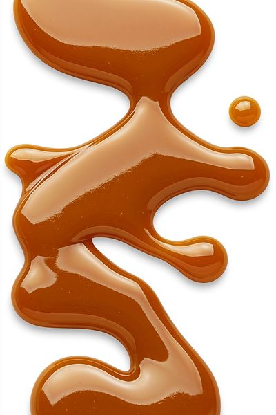 Amber Liquid Abstract Poster.