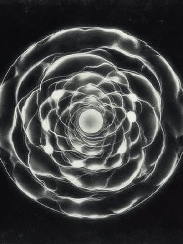 Monochrome Orbital Abstract Poster. poster — abstract art
