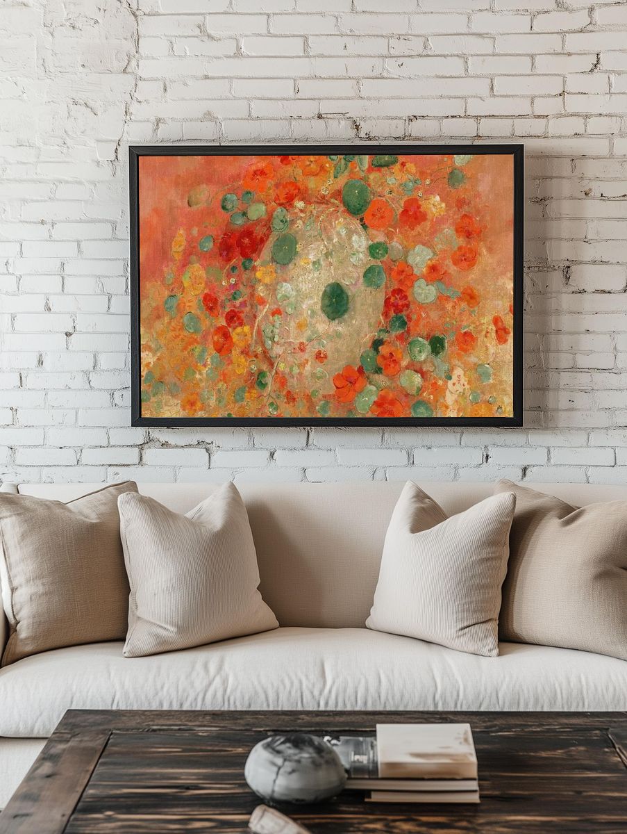Floral Abstract Garden Poster room preview