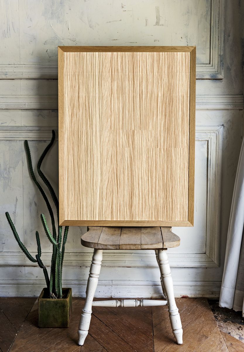 Natural Wood Grain Texture Print. — room view 1