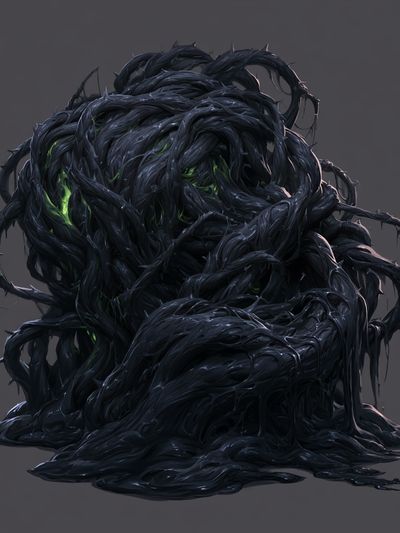 Dark Organic Abstract Poster. poster