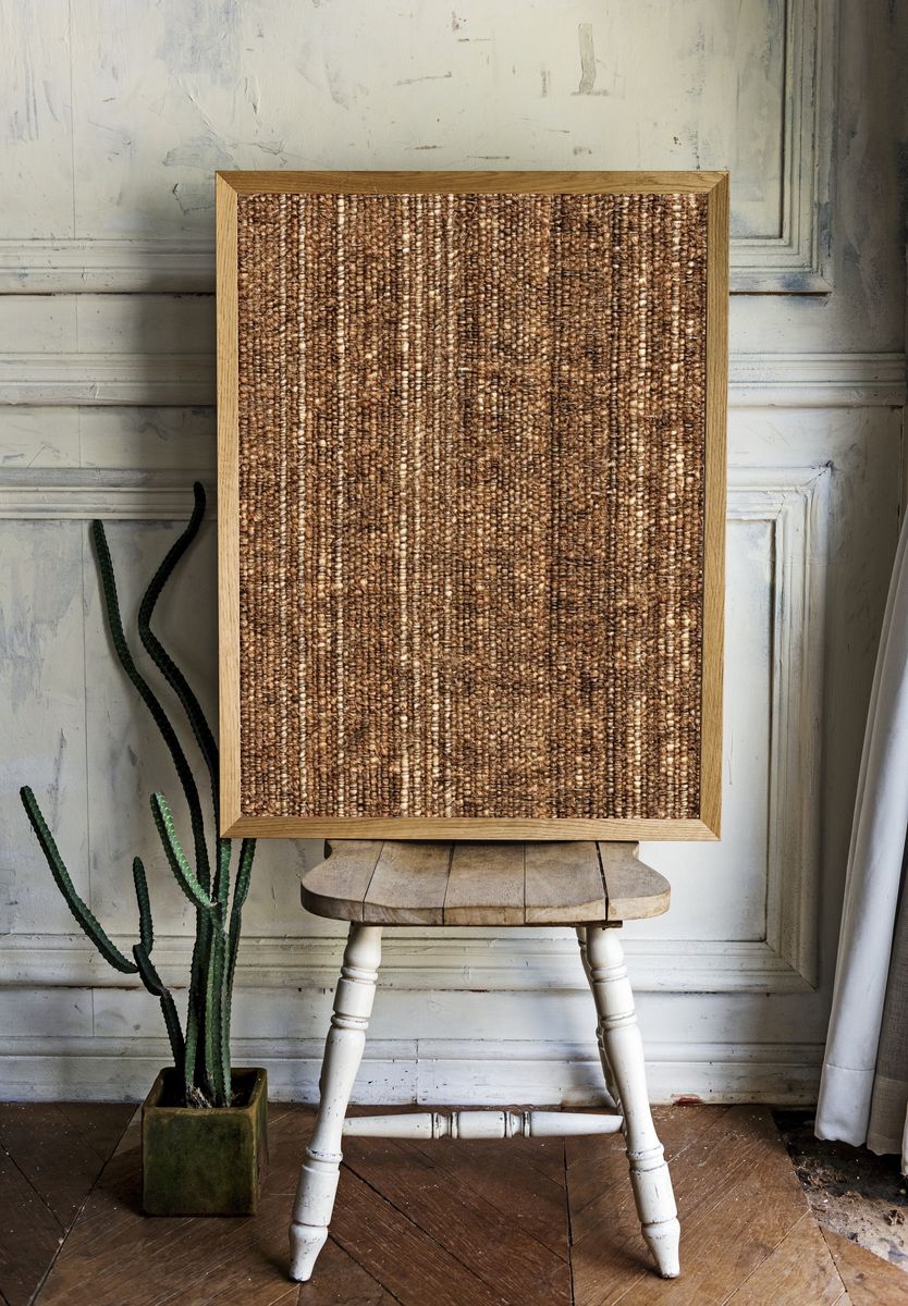 Woven Jute Texture Print. — room view 1