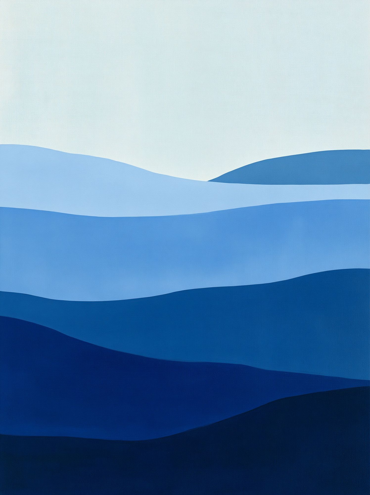 Blue Horizon Abstract Poster. poster — abstract art