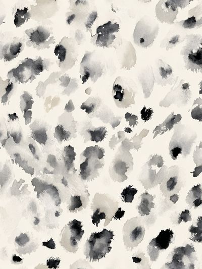 Monochrome Ink Blot Abstract Poster. poster print