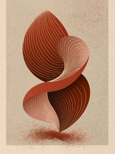 Organic Abstract Form Poster.