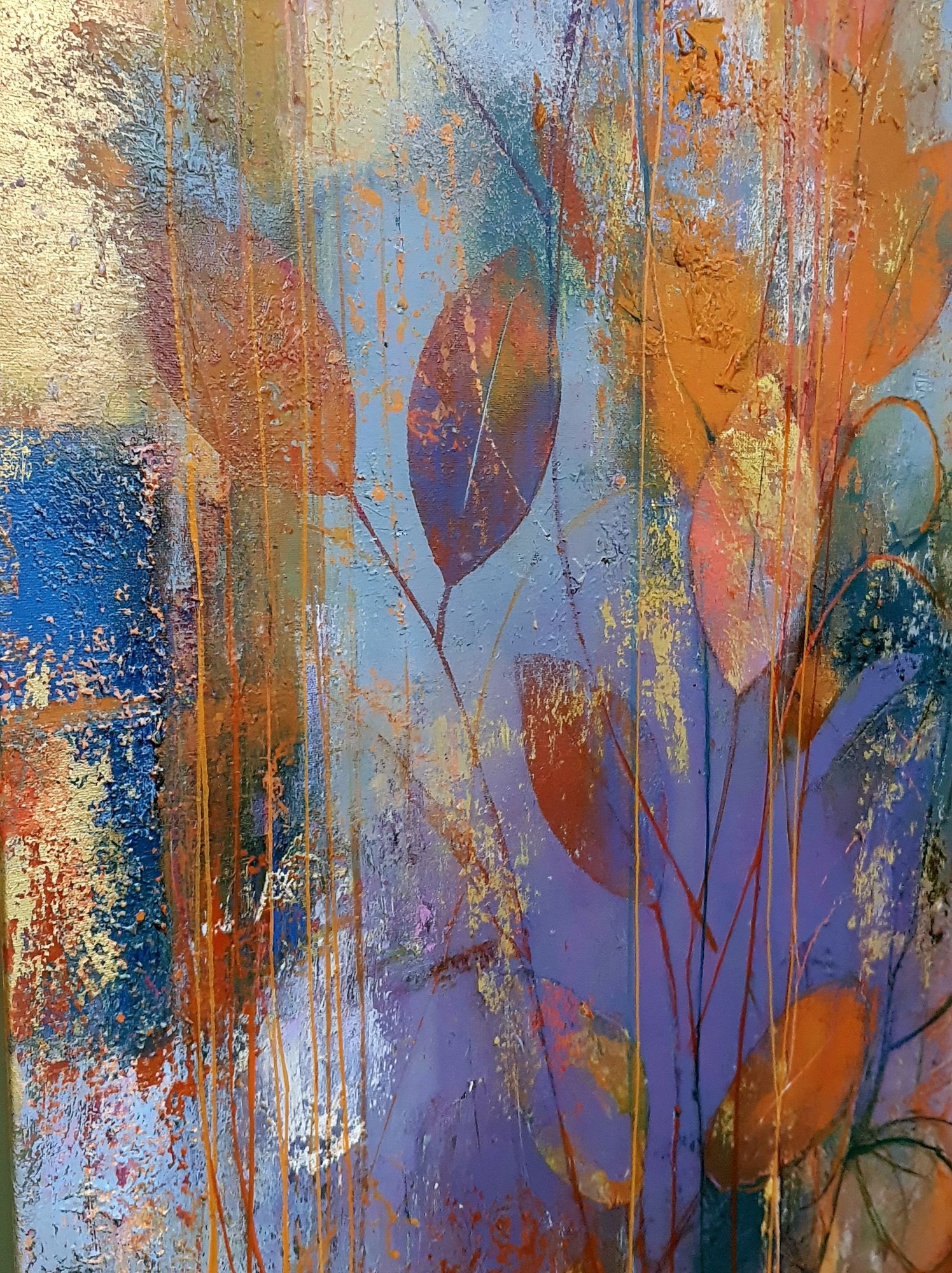 Abstract Leaf Texture Poster. poster detail