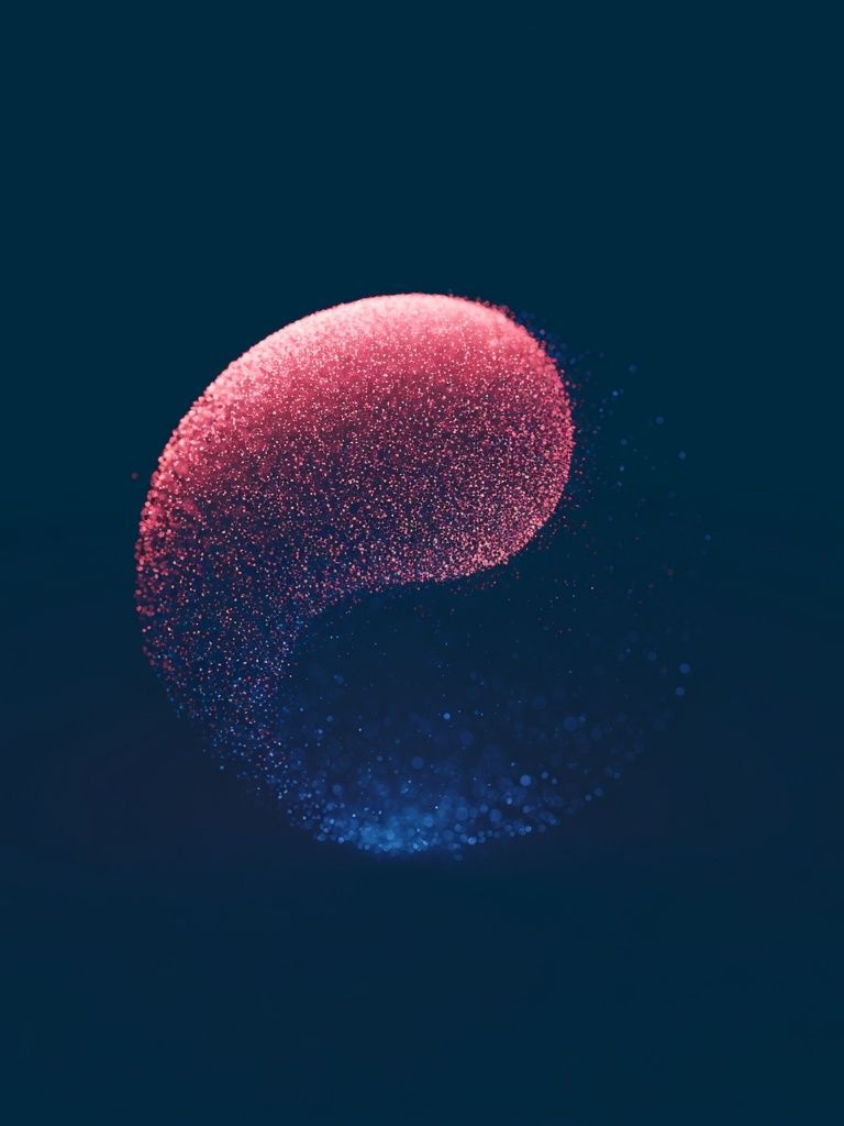 Pink Blue Orb Abstract Poster. poster detail