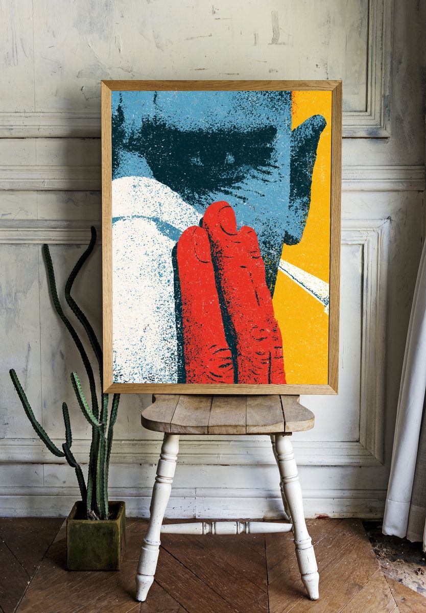 Abstract Pop Art Poster. — room view 1