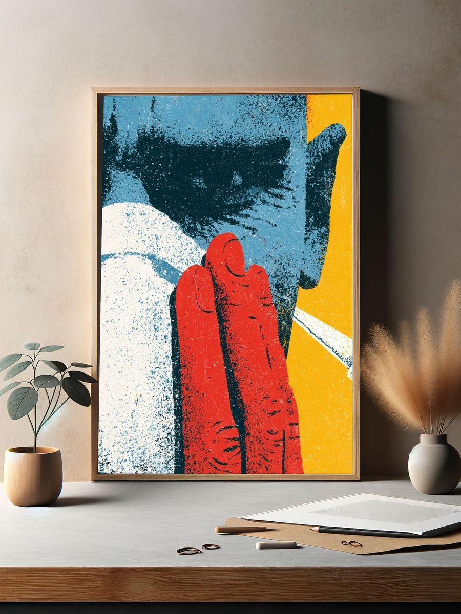 Abstract Pop Art Poster. — room view 2
