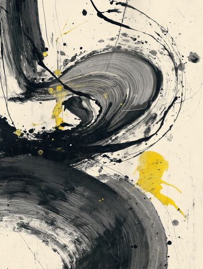 Abstract Swirl — Minimalist Print. poster print