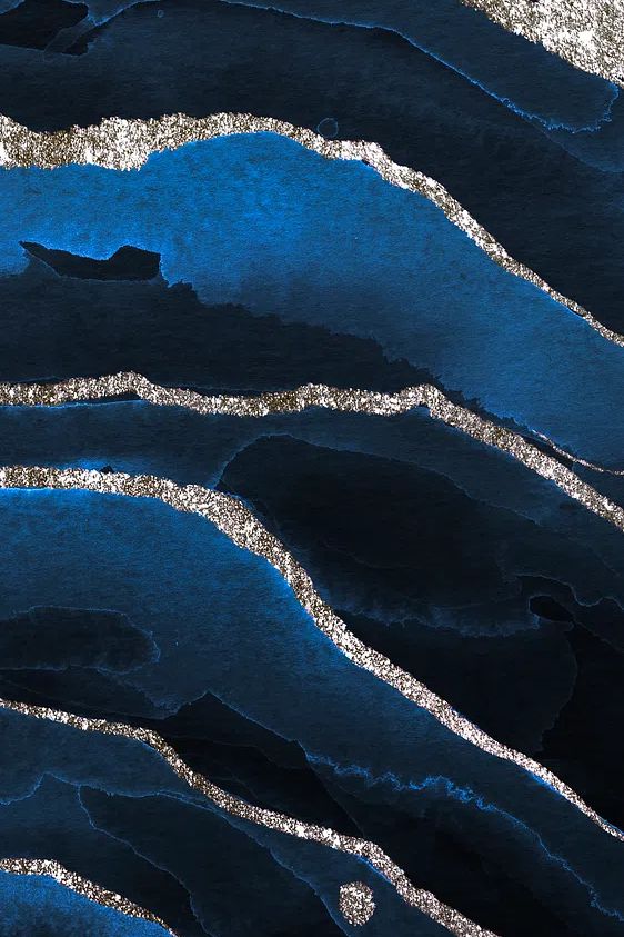 Blue Waves — Abstract Print. poster detail