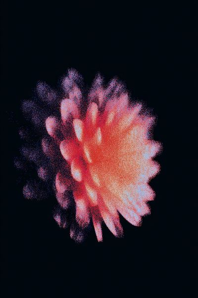 Abstract Floral Burst Poster.