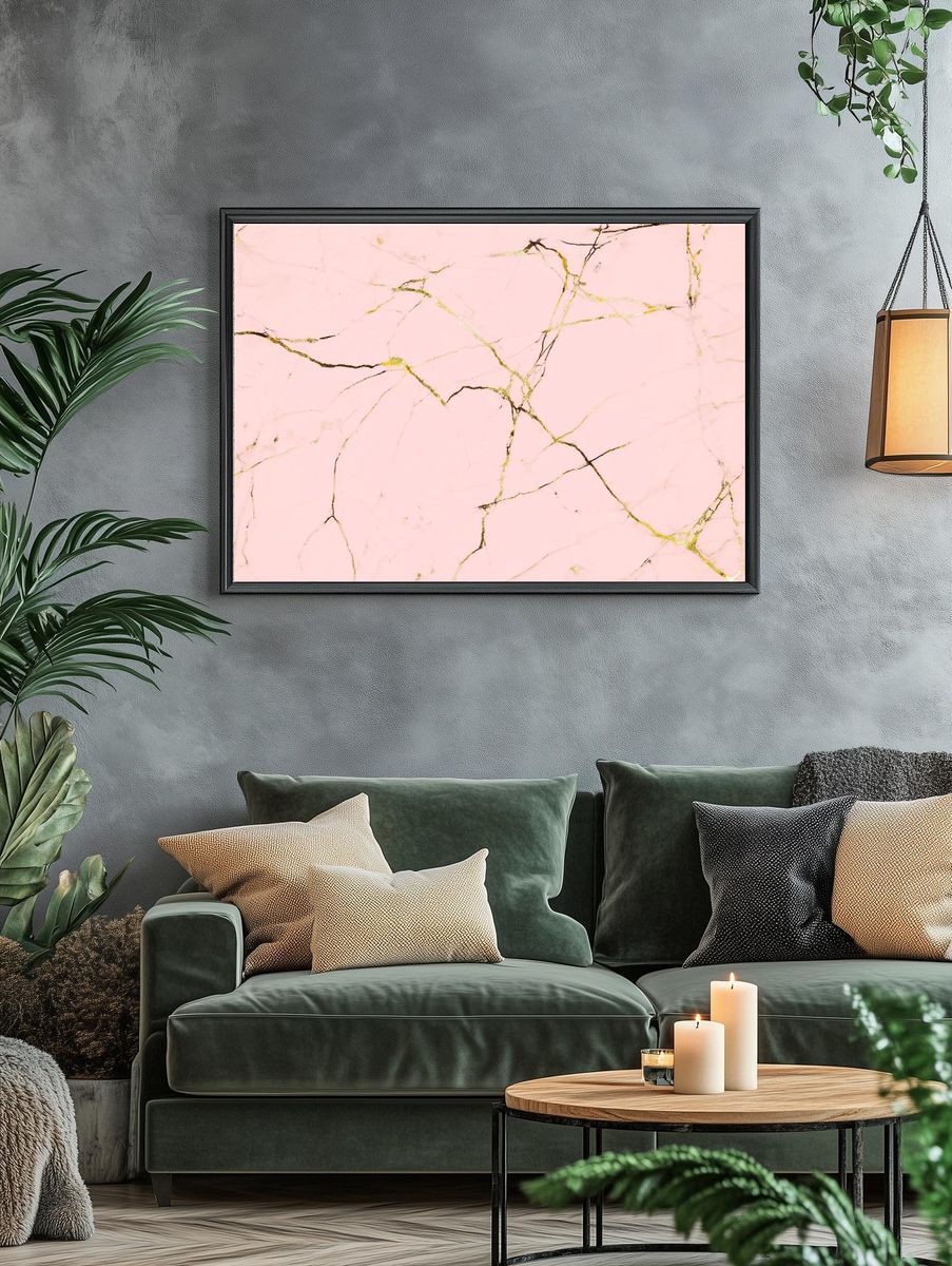 Close pink marble texture background. — room view 4