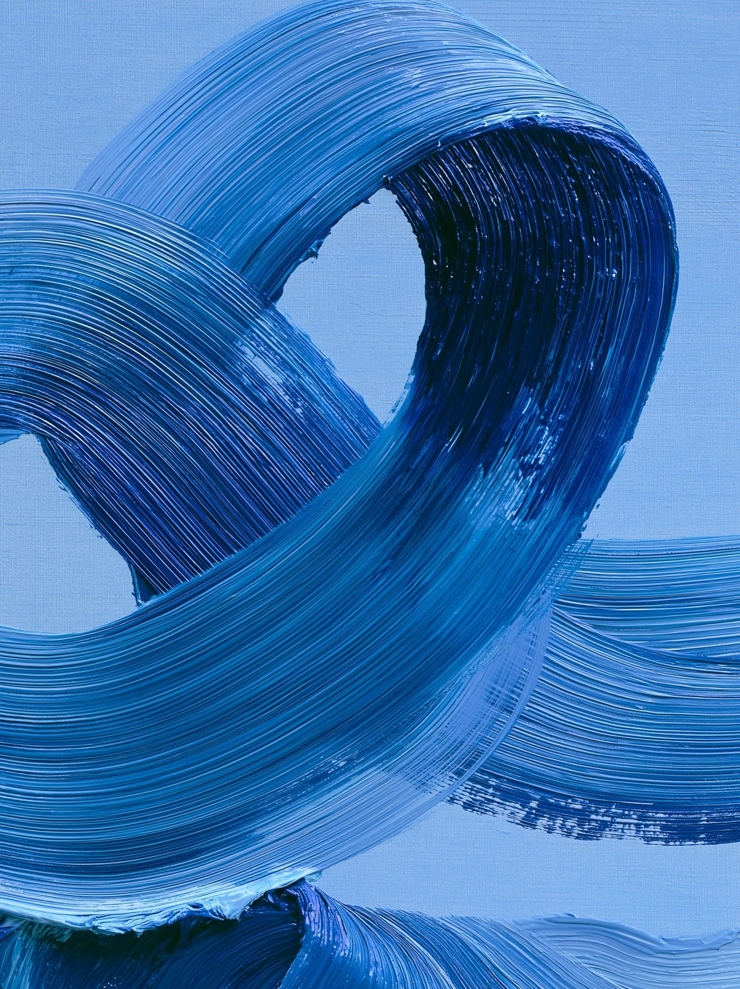 Blue Brushstroke Abstract Poster. poster — abstract art