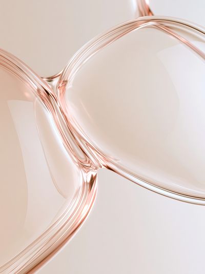 Rose Gold Fluid Abstract Poster. poster